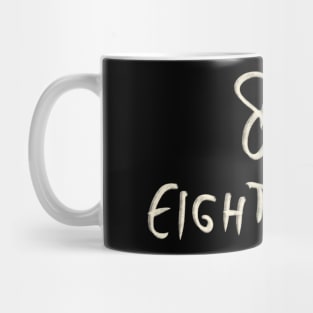 Hand Drawn Letter Number 89 Eighty Nine Mug